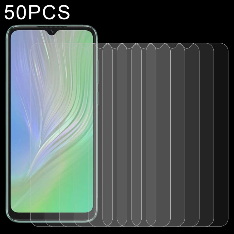 50 PCS 0.26mm 9H 2.5D Tempered Glass Film For Blackview A55 Pro - For Blackview by PMC TechLife | Online Shopping South Africa | PMC TechLife