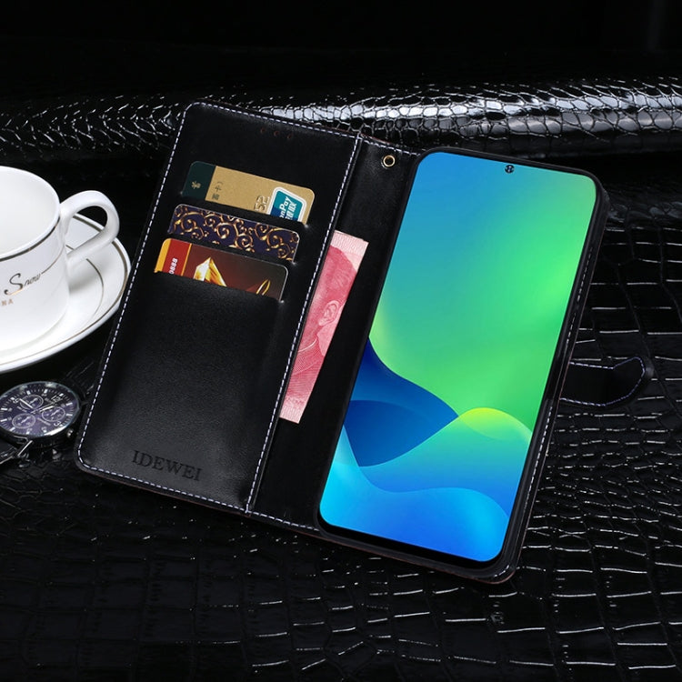 For Ulefone Note 13P idewei Crocodile Texture Horizontal Flip Phone Leather Phone Case(Dark Blue) - free shipping - PMC Jewellery - Order now!