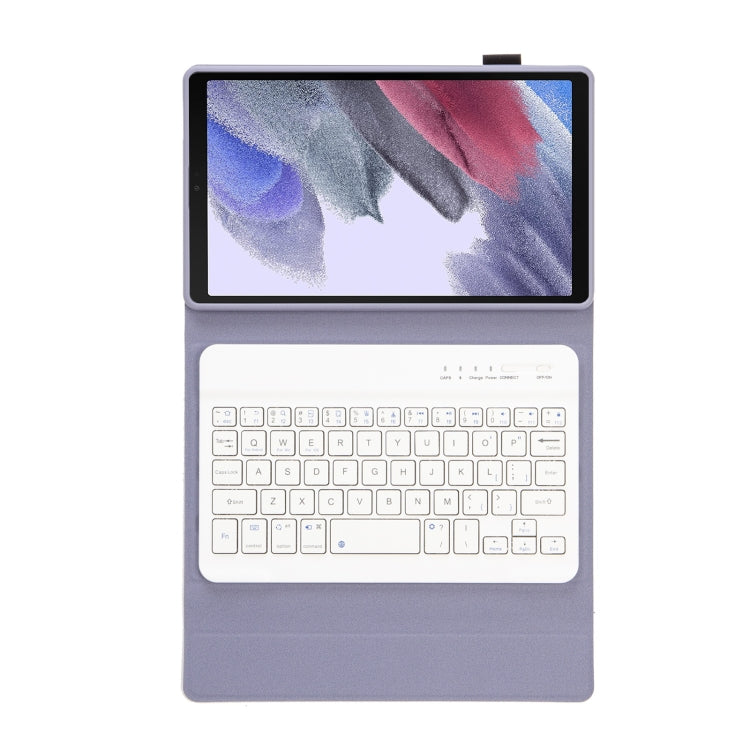 A220 Candy Color TPU Detachable Bluetooth Keyboard Leather Case with Bracket For Samsung Galaxy Tab A7 Lite 8.7 T220 / T225(Purple) - Samsung Keyboard by PMC TechLife | Online Shopping South Africa | PMC TechLife