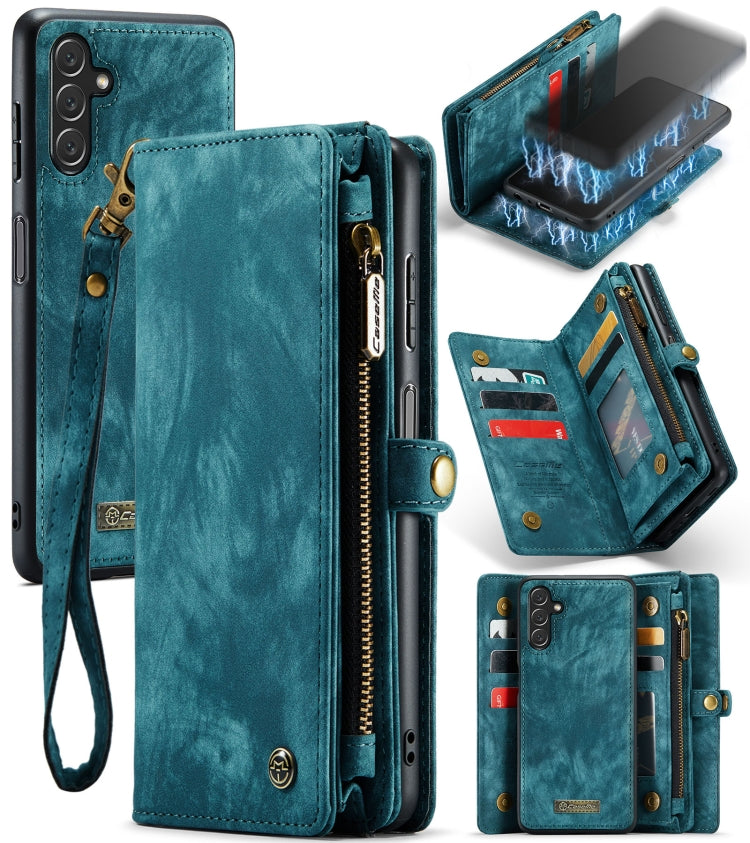 For Samsung Galaxy A13 5G CaseMe-008 Detachable Multifunctional Horizontal Flip Leather Case(Green) - free shipping - PMC Jewellery - Order now!