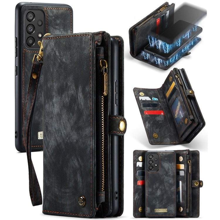 For Samsung Galaxy A53 5G CaseMe-008 Detachable Multifunctional Horizontal Flip Leather Case(Black) - free shipping - PMC Jewellery - Order now!