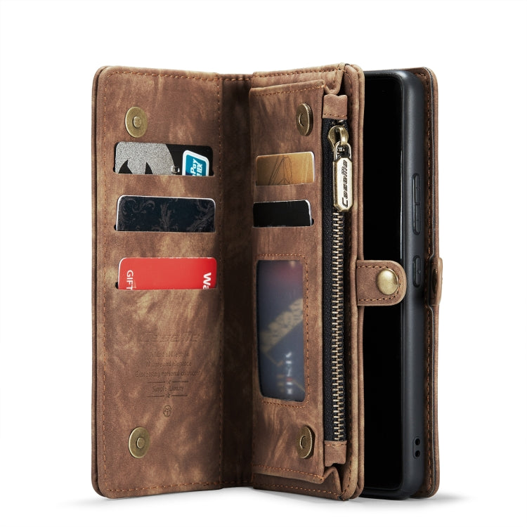 For Samsung Galaxy A53 5G CaseMe-008 Detachable Multifunctional Horizontal Flip Leather Case(Brown) - free shipping - PMC Jewellery - Order now!