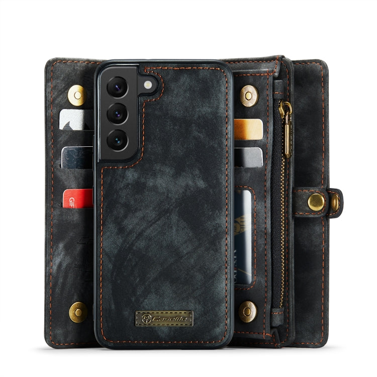 For Samsung Galaxy S22 5G CaseMe-008 Detachable Multifunctional Horizontal Flip Leather Case(Black) - Galaxy S22 5G Cases by CaseMe | Online Shopping South Africa | PMC TechLife | Buy Now Pay Later Mobicred
