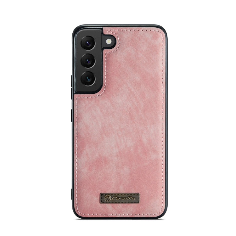 For Samsung Galaxy S22 5G CaseMe-008 Detachable Multifunctional Horizontal Flip Leather Case (Pink) - free shipping - PMC Jewellery - Order now!