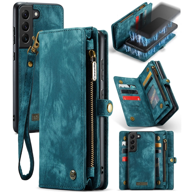 For Samsung Galaxy S22+ 5G CaseMe-008 Detachable Multifunctional Horizontal Flip Leather Case(Green) - free shipping - PMC Jewellery - Order now!