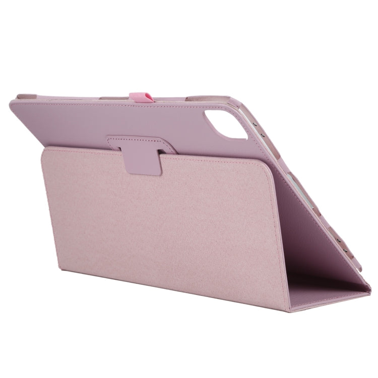 For iPad Air 13 2024 / iPad Pro 12.9 2022 / 2021 / 2020 / 2018 Litchi Texture Solid Color Leather Tablet Case(Pink) - iPad Pro 12.9 (2022/2021) Cases by PMC TechLife | Online Shopping South Africa | PMC TechLife | Buy Now Pay Later Mobicred
