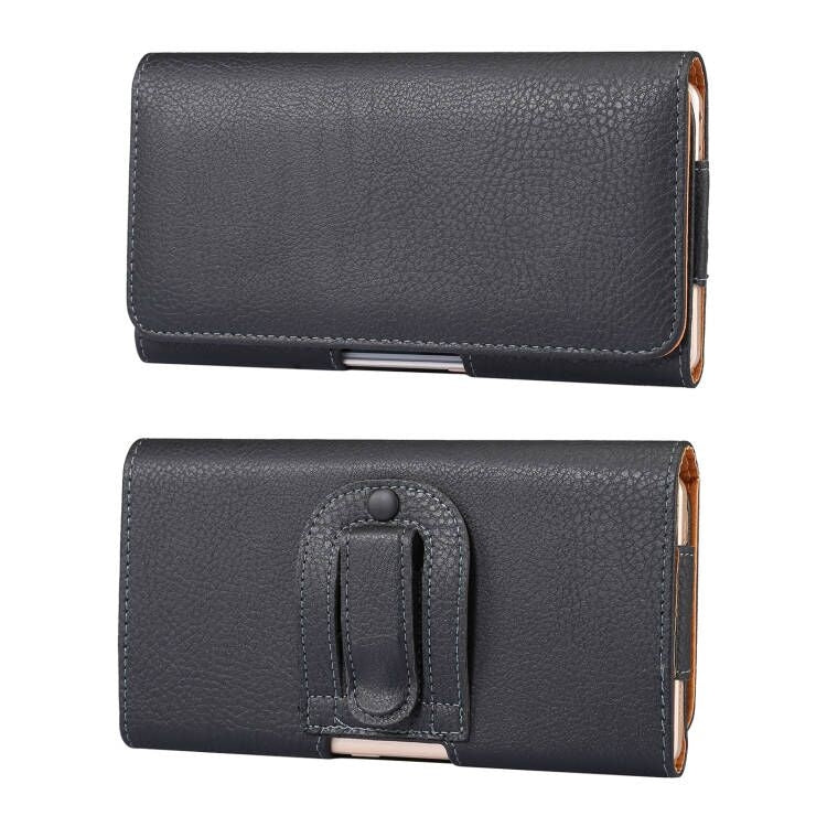 Litchi Texture Waist Hanging Phone Case For 6.7-6.9 inch Phone(Black) - More Brand by PMC TechLife | Online Shopping South Africa | PMC TechLife