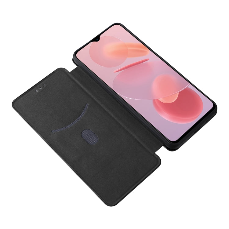 For Ulefone Note 12P Carbon Fiber Texture Horizontal Flip PU Phone Case(Black) - Ulefone Cases by PMC Jewellery | Online Shopping South Africa | PMC Jewellery | Buy Now Pay Later Mobicred