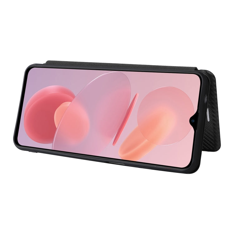 For Ulefone Note 12P Carbon Fiber Texture Horizontal Flip PU Phone Case(Black) - Ulefone Cases by PMC Jewellery | Online Shopping South Africa | PMC Jewellery | Buy Now Pay Later Mobicred