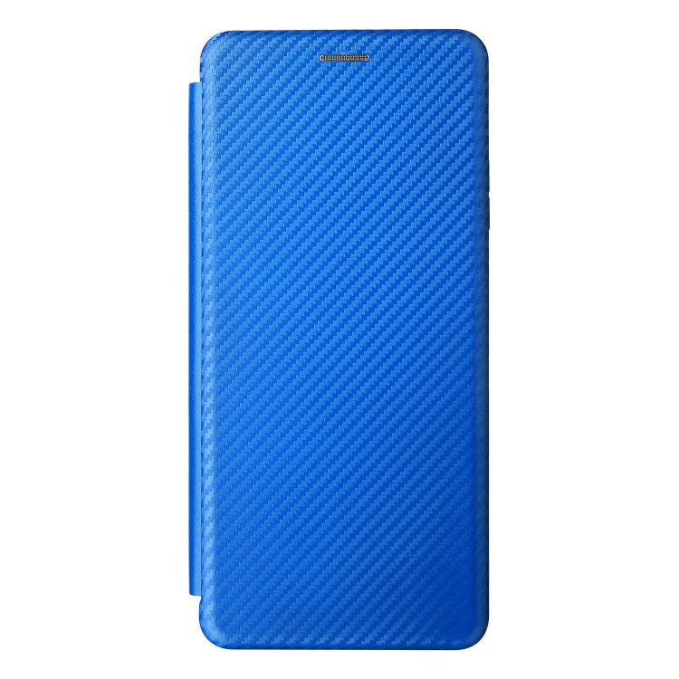 For Ulefone Note 12P Carbon Fiber Texture Horizontal Flip PU Phone Case(Blue) - Ulefone Cases by PMC Jewellery | Online Shopping South Africa | PMC Jewellery | Buy Now Pay Later Mobicred