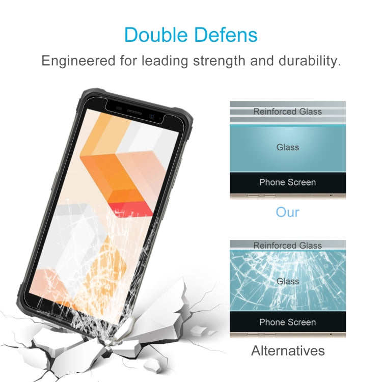 50 PCS 0.26mm 9H 2.5D Tempered Glass Film For Ulefone Armor X10 - Ulefone Tempered Glass by PMC Jewellery | Online Shopping South Africa | PMC Jewellery | Buy Now Pay Later Mobicred