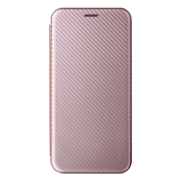For Blackview A55 Carbon Fiber Texture Horizontal Flip PU Phone Case(Pink) - More Brand by PMC TechLife | Online Shopping South Africa | PMC TechLife