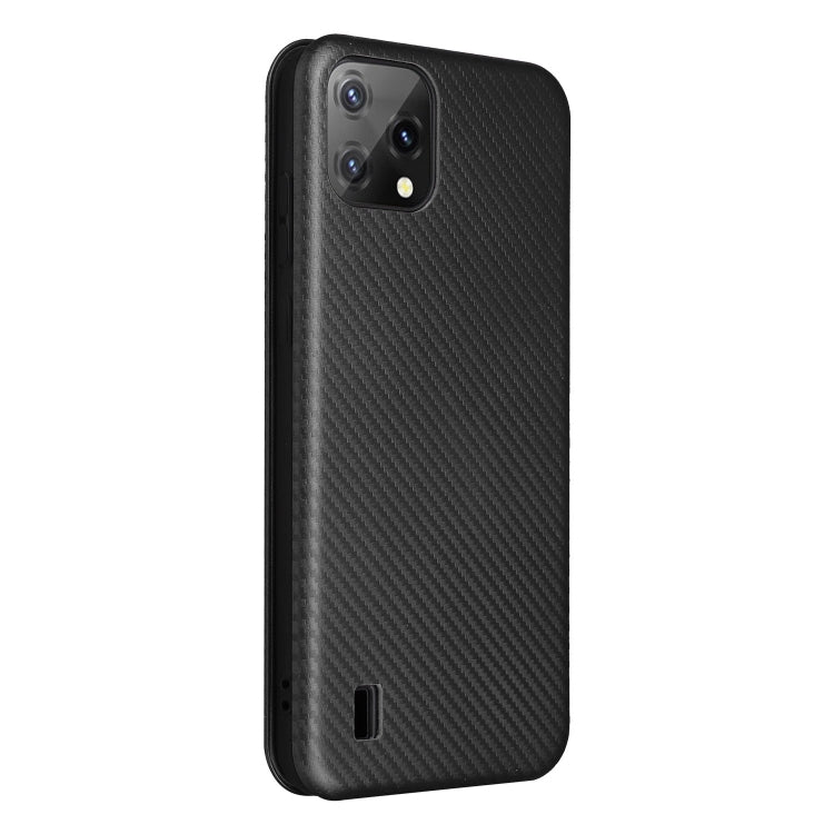 For Blackview A55 Carbon Fiber Texture Horizontal Flip PU Phone Case(Black) - More Brand by PMC TechLife | Online Shopping South Africa | PMC TechLife | Buy Now Pay Later Mobicred