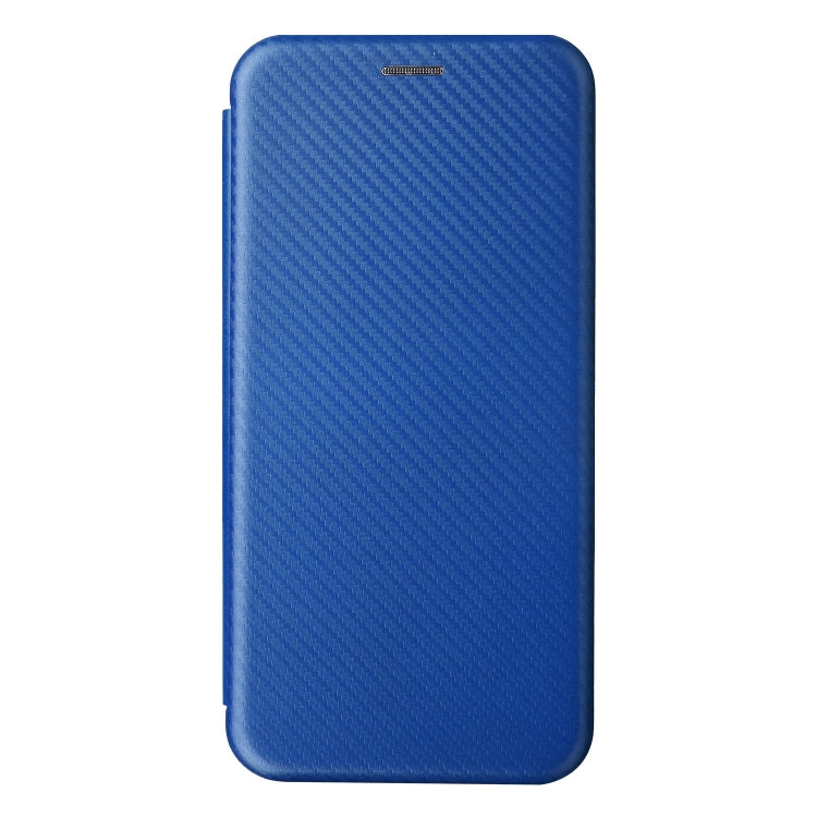 For Blackview A55 Carbon Fiber Texture Horizontal Flip PU Phone Case(Blue) - More Brand by PMC TechLife | Online Shopping South Africa | PMC TechLife | Buy Now Pay Later Mobicred