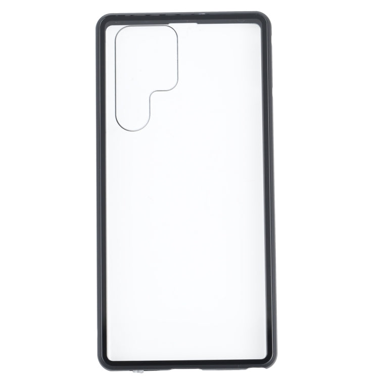 For Samsung Galaxy S22 Ultra 5G HD Magnetic Metal Tempered Glass Phone Case(Black) - free shipping - PMC TechLife - Order now!