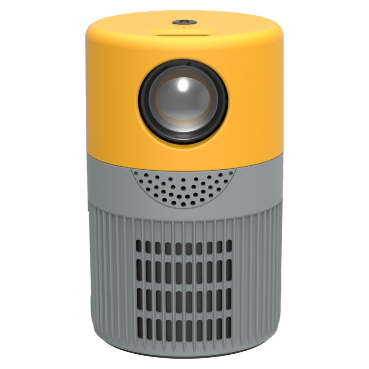 T400 100 inch Screen 3000 Lumens LED Mini Projector, Plug Type:EU Plug(Grey Yellow) - Mini Projector by PMC TechLife | Online Shopping South Africa | PMC TechLife | Buy Now Pay Later Mobicred