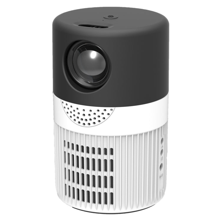 T400 100 inch Screen 3000 Lumens LED Mini Projector, Plug Type:EU Plug(Black White) - Mini Projector by PMC TechLife | Online Shopping South Africa | PMC TechLife | Buy Now Pay Later Mobicred