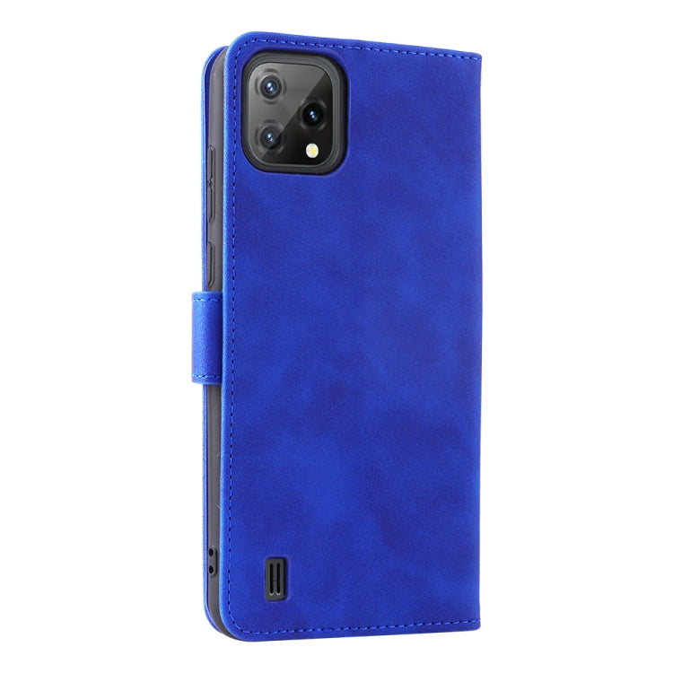 For Blackview A55 Skin Feel Magnetic Buckle Leather Phone Case(Blue) - More Brand by PMC TechLife | Online Shopping South Africa | PMC TechLife | Buy Now Pay Later Mobicred