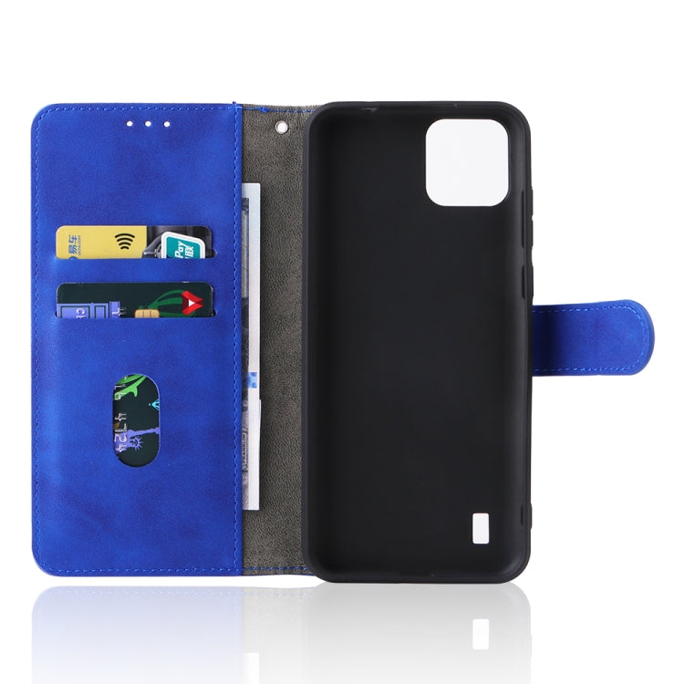 For Blackview A55 Skin Feel Magnetic Buckle Leather Phone Case(Blue) - More Brand by PMC TechLife | Online Shopping South Africa | PMC TechLife | Buy Now Pay Later Mobicred
