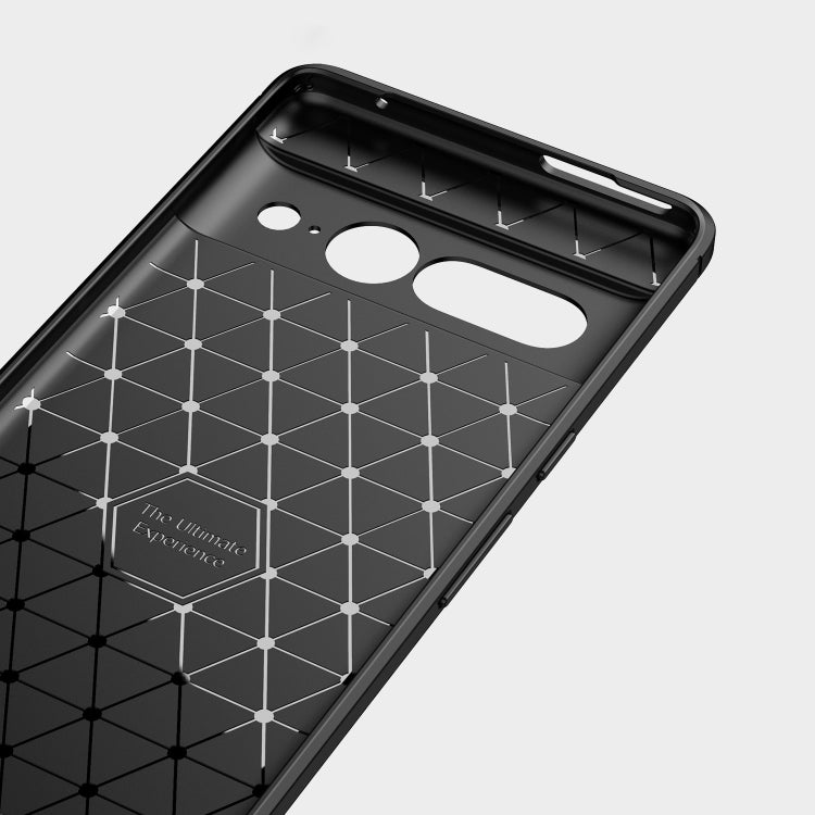 For Google Pixel 7 Pro 5G Brushed Texture Carbon Fiber TPU Phone Case(Black) - free shipping - PMC TechLife - Order now!