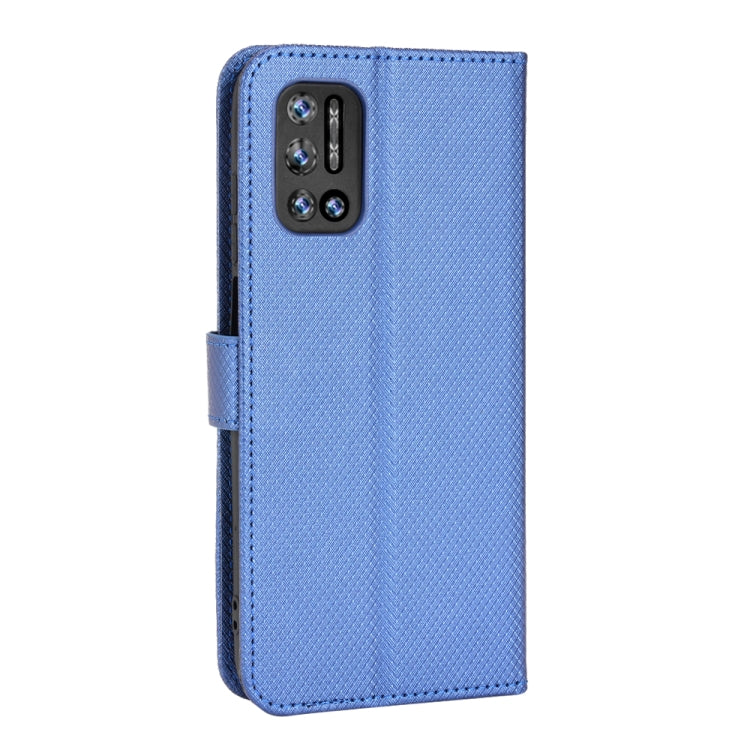 For DOOGEE N40 Pro Diamond Texture Leather Phone Case(Blue) - Doogee Cases by PMC TechLife | Online Shopping South Africa | PMC TechLife | Buy Now Pay Later Mobicred
