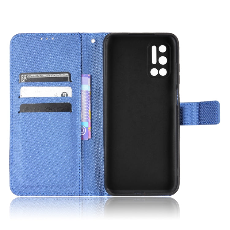 For DOOGEE N40 Pro Diamond Texture Leather Phone Case(Blue) - Doogee Cases by PMC TechLife | Online Shopping South Africa | PMC TechLife | Buy Now Pay Later Mobicred