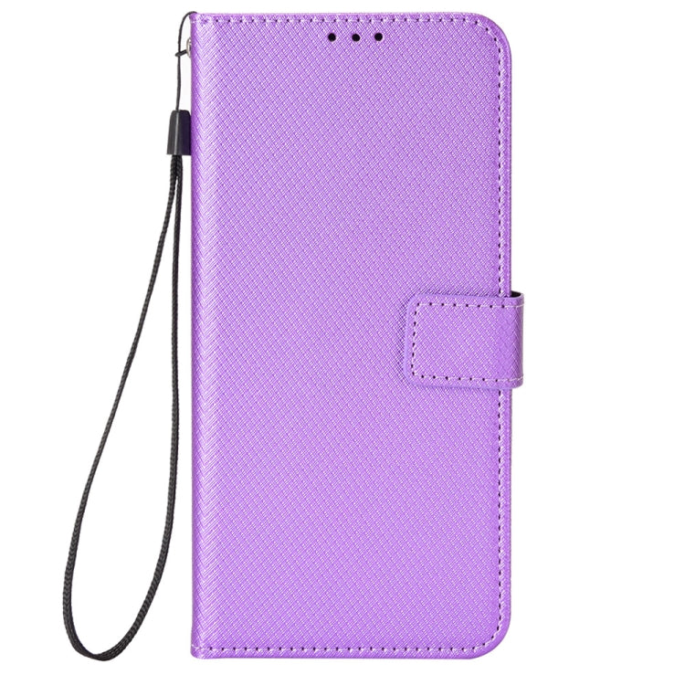 For DOOGEE N40 Pro Diamond Texture Leather Phone Case(Purple) - Doogee Cases by PMC TechLife | Online Shopping South Africa | PMC TechLife | Buy Now Pay Later Mobicred