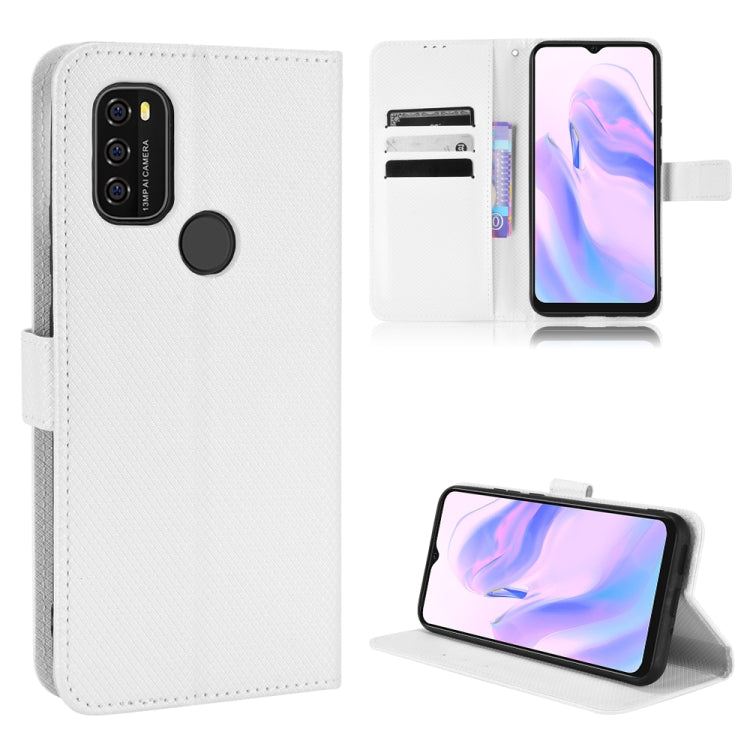 For Blackview A70 2021 Diamond Texture Leather Phone Case(White) - More Brand by PMC TechLife | Online Shopping South Africa | PMC TechLife