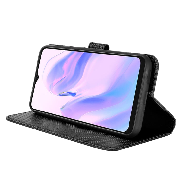 For Blackview A70 2021 Diamond Texture Leather Phone Case(Black) - More Brand by PMC TechLife | Online Shopping South Africa | PMC TechLife | Buy Now Pay Later Mobicred