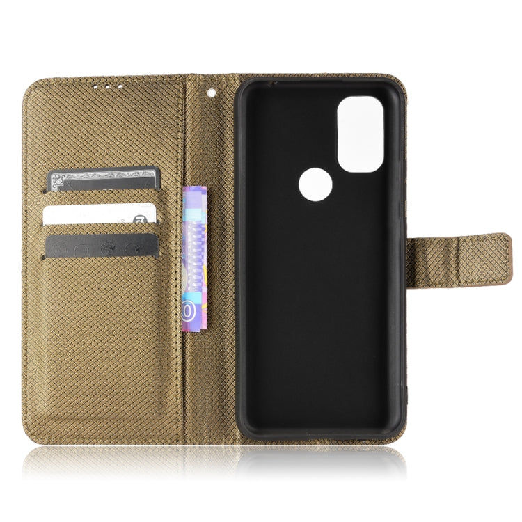 For Blackview A70 2021 Diamond Texture Leather Phone Case(Brown) - More Brand by PMC TechLife | Online Shopping South Africa | PMC TechLife | Buy Now Pay Later Mobicred