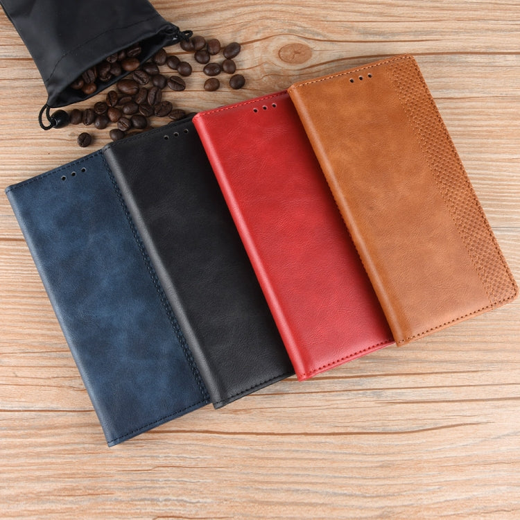 For Blackview A55 Magnetic Buckle Retro Crazy Horse Leather Phone Case(Black) - free shipping - PMC TechLife - Order now!