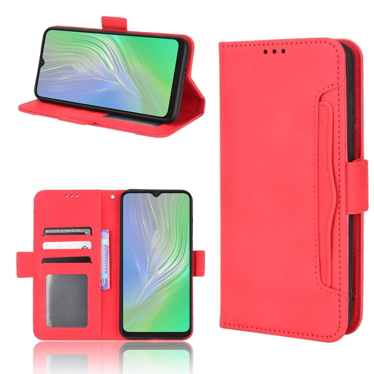For Blackview A55 Skin Feel Calf Pattern Leather Phone Case(Red) - More Brand by PMC TechLife | Online Shopping South Africa | PMC TechLife | Buy Now Pay Later Mobicred