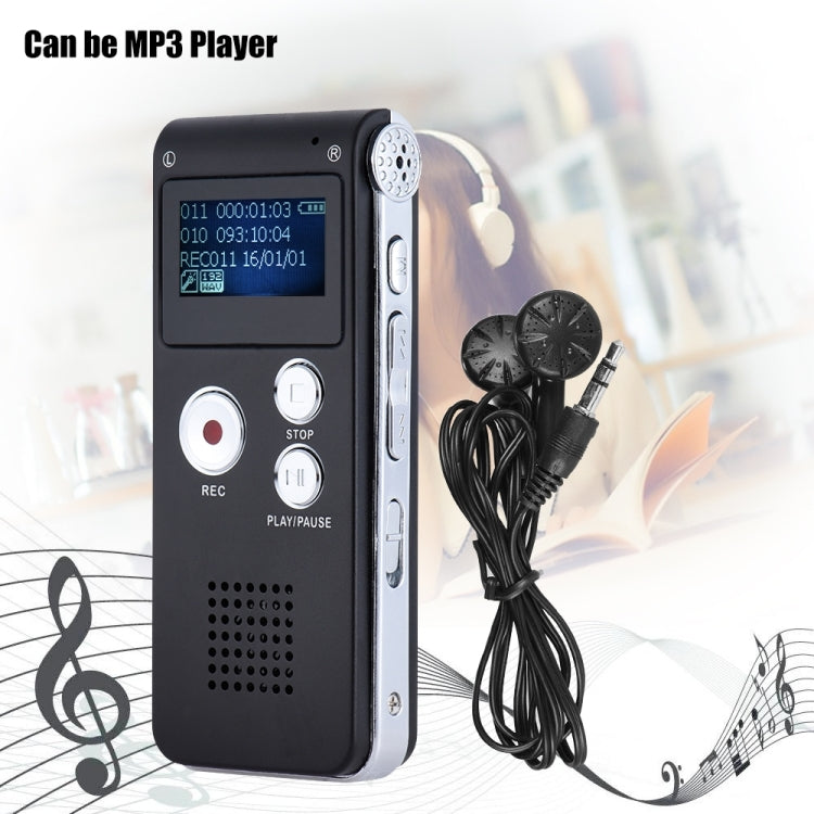 SK-012 16GB USB Dictaphone Digital Audio Voice Recorder with WAV MP3 Player VAR Function(Grey) - Other Style by PMC TechLife | Online Shopping South Africa | PMC TechLife | Buy Now Pay Later Mobicred