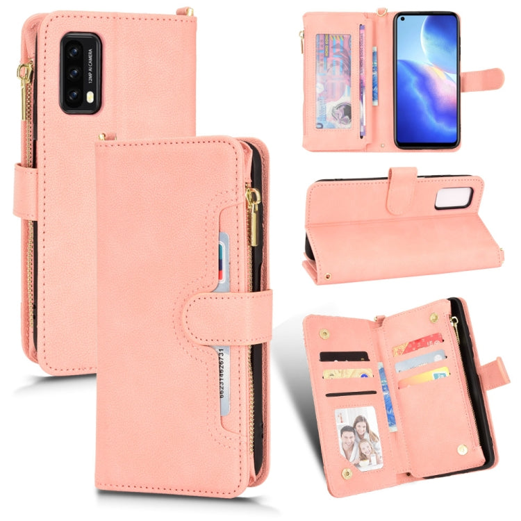 For Blackview A90 Litchi Texture Zipper Leather Phone Case(Pink) - More Brand by PMC TechLife | Online Shopping South Africa | PMC TechLife | Buy Now Pay Later Mobicred