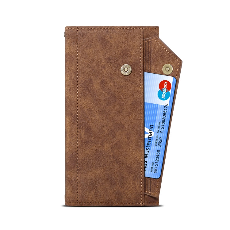 For Google Pixel 6a Retro Frosted Horizontal Flip Leather Phone Case(Brown) - Google Cases by PMC TechLife | Online Shopping South Africa | PMC TechLife | Buy Now Pay Later Mobicred