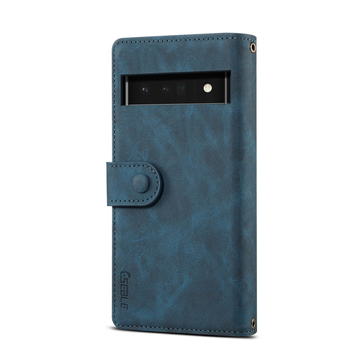 For Google Pixel 6a Retro Frosted Horizontal Flip Leather Phone Case(Deep Green) - Google Cases by PMC TechLife | Online Shopping South Africa | PMC TechLife | Buy Now Pay Later Mobicred