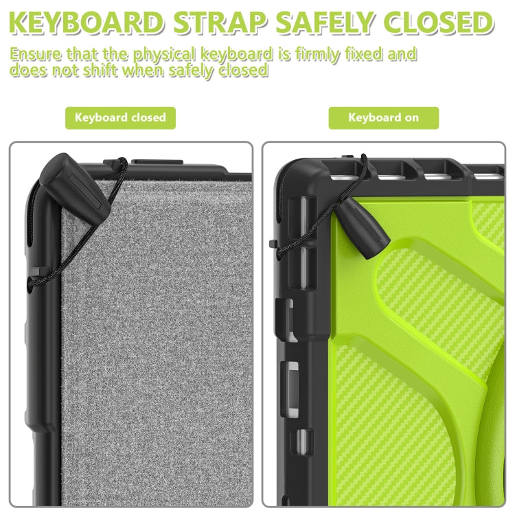 For MicroSoft Surface Pro 4 / 5 / 6 / 7 TPU + PC Tablet Case(Yellow Green) - Others by PMC TechLife | Online Shopping South Africa | PMC TechLife | Buy Now Pay Later Mobicred