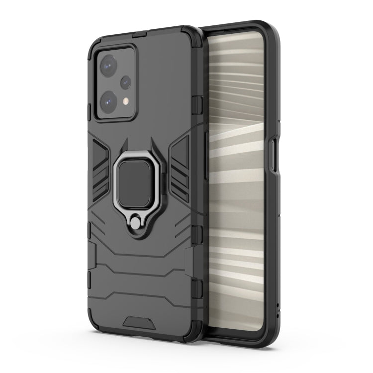 For OPPO Realme 9 Pro Magnetic Ring Holder PC + TPU Phone Case(Black) - Realme Cases by PMC TechLife | Online Shopping South Africa | PMC TechLife | Buy Now Pay Later Mobicred