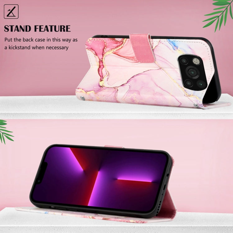 For Xiaomi Poco X3 NFC / X3 Pro / X3 PT003 Marble Pattern Flip Leather Phone Case(Rose Gold LS005) - Xiaomi Cases by PMC TechLife | Online Shopping South Africa | PMC TechLife