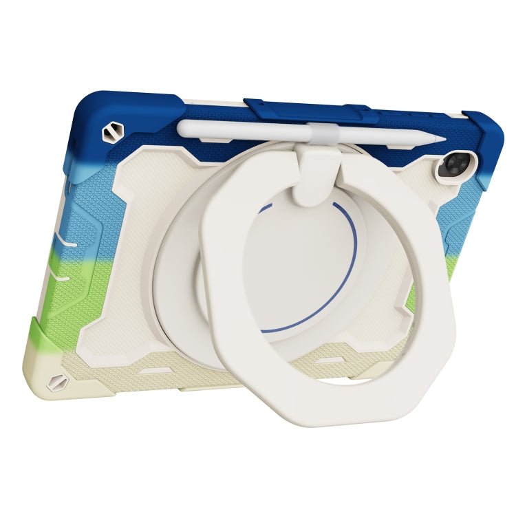 For Lenovo Tab K10 / M10 Plus Armor Contrast Color Silicone + PC Tablet Case(Colorful Blue) - Lenovo by PMC TechLife | Online Shopping South Africa | PMC TechLife | Buy Now Pay Later Mobicred