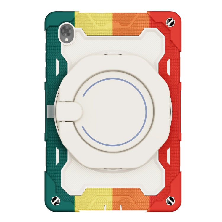 For Lenovo Tab K10 / M10 Plus Armor Contrast Color Silicone + PC Tablet Case(Colorful Red) - Lenovo by PMC TechLife | Online Shopping South Africa | PMC TechLife | Buy Now Pay Later Mobicred