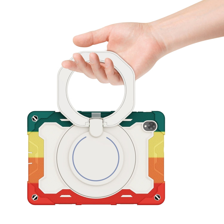 For Lenovo Tab K10 / M10 Plus Armor Contrast Color Silicone + PC Tablet Case(Colorful Red) - Lenovo by PMC TechLife | Online Shopping South Africa | PMC TechLife | Buy Now Pay Later Mobicred