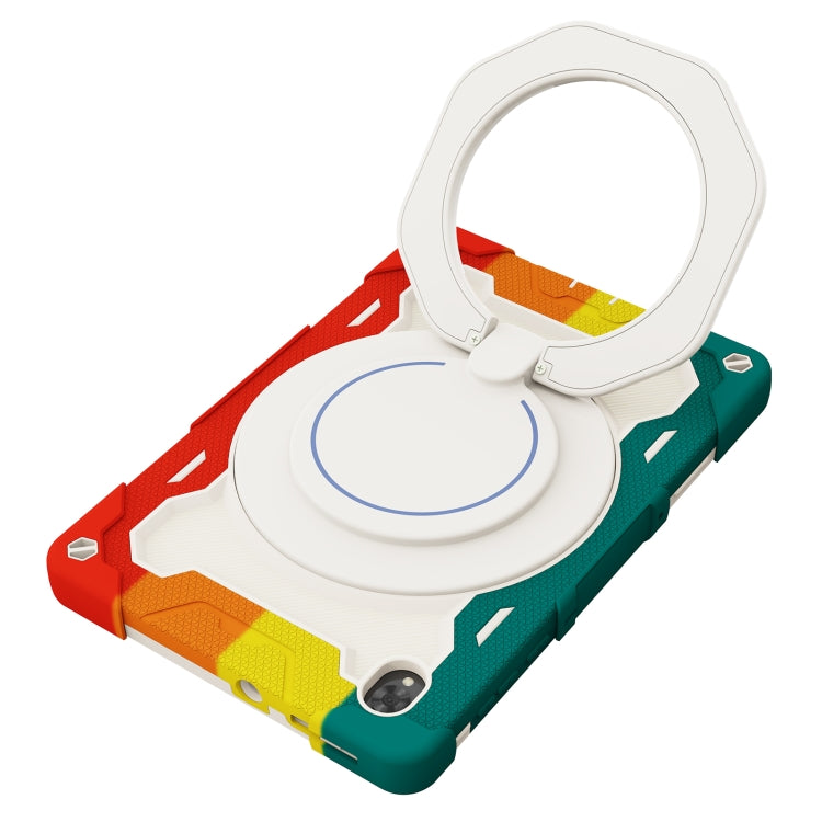 For Lenovo Tab K10 / M10 Plus Armor Contrast Color Silicone + PC Tablet Case(Colorful Red) - Lenovo by PMC TechLife | Online Shopping South Africa | PMC TechLife | Buy Now Pay Later Mobicred