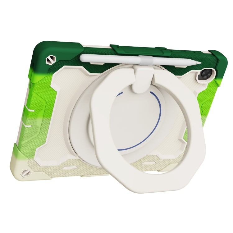 For Lenovo Tab K10 / M10 Plus Armor Contrast Color Silicone + PC Tablet Case(Colorful Green) - Lenovo by PMC TechLife | Online Shopping South Africa | PMC TechLife | Buy Now Pay Later Mobicred