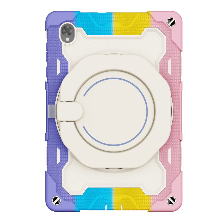 For Lenovo Tab K10 / M10 Plus Armor Contrast Color Silicone + PC Tablet Case(Colorful Pink) - Lenovo by PMC TechLife | Online Shopping South Africa | PMC TechLife | Buy Now Pay Later Mobicred