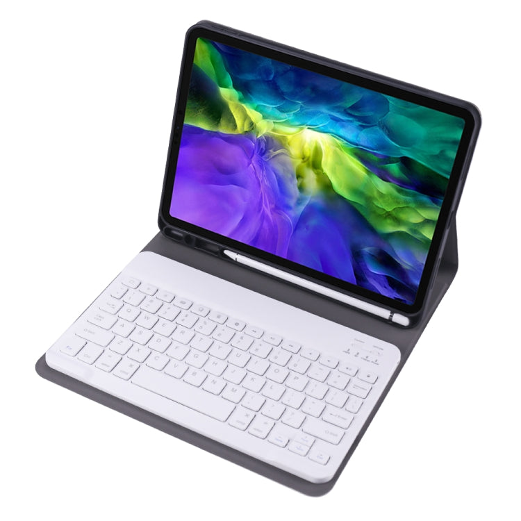 A11B Lambskin Texture Ultra-thin Bluetooth Keyboard Leather Case with Pen Holder For iPad Air 5 2022 / Air 4 2020 10.9 & Pro 11 inch 2021 / 2020 / 2018(Gold) - Universal by PMC TechLife | Online Shopping South Africa | PMC TechLife