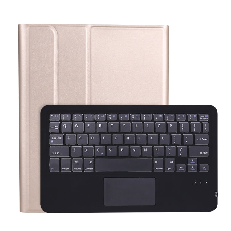 A11B-A Lambskin Texture Ultra-thin Bluetooth Keyboard Leather Case with Pen Holder & Touchpad For iPad Air 5 2022 / Air 4 2020 10.9 & Pro 11 inch 2021 / 2020 / 2018(Gold) - Universal by PMC TechLife | Online Shopping South Africa | PMC TechLife