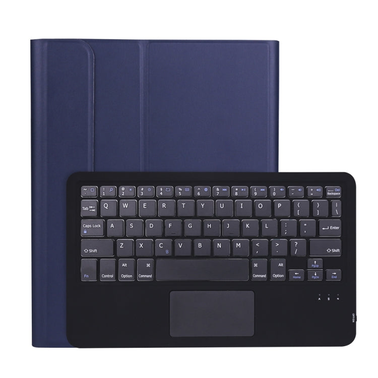 A11B-A Lambskin Texture Ultra-thin Bluetooth Keyboard Leather Case with Pen Holder & Touchpad For iPad Air 5 2022 / Air 4 2020 10.9 & Pro 11 inch 2021 / 2020 / 2018(Blue) - Universal by PMC TechLife | Online Shopping South Africa | PMC TechLife