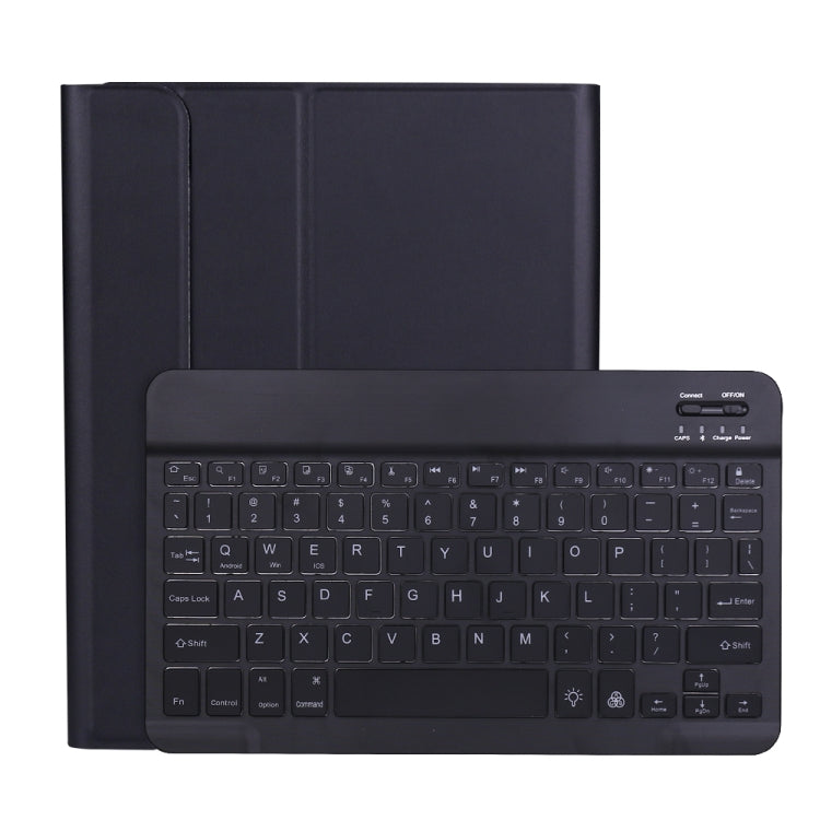 A11BS Lambskin Texture Ultra-thin Bluetooth Keyboard Leather Case with Pen Holder & Backlight For iPad Air 5 2022 / Air 4 2020 10.9 & Pro 11 inch 2021 / 2020 / 2018(Black) - free shipping - PMC TechLife - Order now!