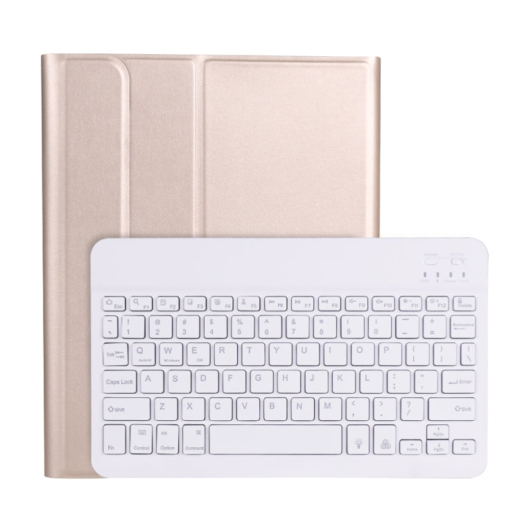A11BS Lambskin Texture Ultra-thin Bluetooth Keyboard Leather Case with Pen Holder & Backlight For iPad Air 5 2022 / Air 4 2020 10.9 & Pro 11 inch 2021 / 2020 / 2018(Gold) - Universal by PMC TechLife | Online Shopping South Africa | PMC TechLife